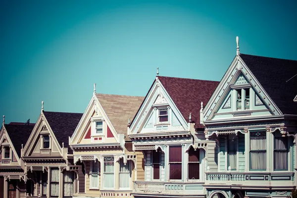 Alamo square, san francisco, Amerikai Egyesült Államok — Stock Fotó