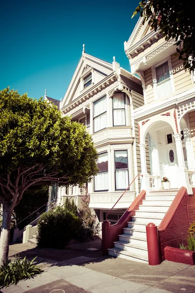 Alamo square, san francisco, Stany Zjednoczone Ameryki — Zdjęcie stockowe