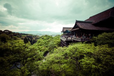Kiyomizu Dera buddhist temple in Kyoto, Japan  clipart