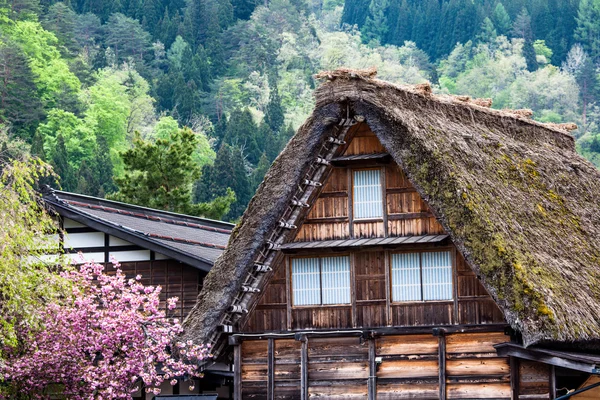 Традиционная и историческая японская деревня Огимати - Сиракава-го, Япония — стоковое фото