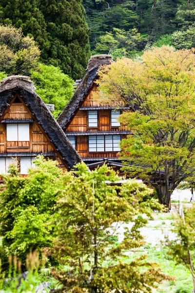 Traditionele en historische Japanse dorp ogimachi - shirakawa-go, japan — Stockfoto