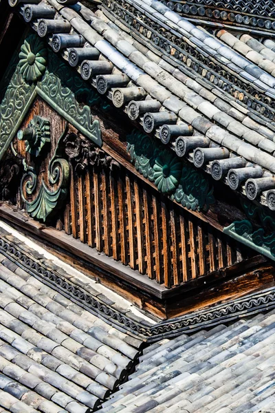 Szczegóły japoński dachu — Zdjęcie stockowe