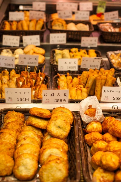 Tradicional asiático mercado de alimentos, Japão . — Fotografia de Stock