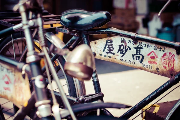 Bicicleta velha em Japan — Fotografia de Stock