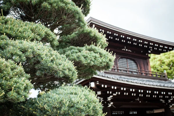 Традиционный храм в Киото — стоковое фото