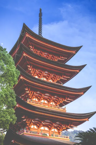 Pagoda de cinco pisos en Miyajima, Japón —  Fotos de Stock