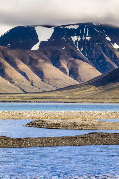 Vacker naturskön utsikt över Spetsbergen (svalbard island), Norge — Stockfoto