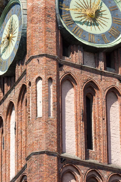 Architektura historické radnice v Gdaňsku, Polsko — Stock fotografie