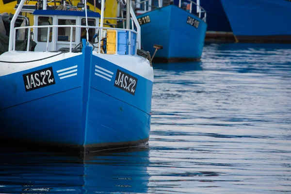 Barcos de pesca antiguos en Jastarnia, Polonia . — Foto de Stock