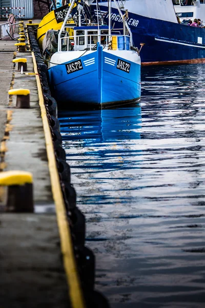 Staré rybářské lodě v jastarnia, Polsko. — Stock fotografie