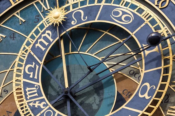 Dettaglio dell'Orologio Astronomico di Praga (Orloj) nella Città Vecchia di Praga — Foto Stock