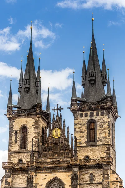 View of the Tyn Church in Prague — Stock Photo, Image