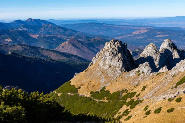 Tatra Βουνά Κορυφές Ηλιόλουστη Ημέρα Του Φθινοπώρου Φυσικό Τοπίο Zakopane — Φωτογραφία Αρχείου