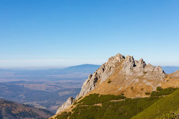 Tatra Βουνά Κορυφές Ηλιόλουστη Ημέρα Του Φθινοπώρου Φυσικό Τοπίο Zakopane — Φωτογραφία Αρχείου