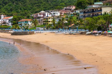 Taboga Adası. Panama City, Panama yakınlarındaki Pasifik 'teki tropik ada.