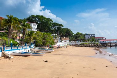 Taboga Adası. Panama City, Panama yakınlarındaki Pasifik 'teki tropik ada.