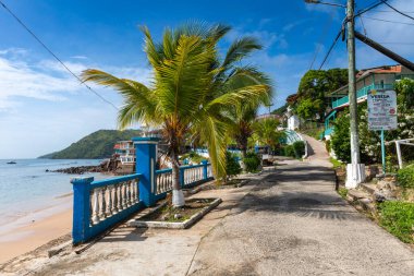 Taboga Adası. Panama City, Panama yakınlarındaki Pasifik 'teki tropik ada.