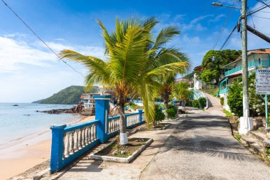 Taboga Adası. Panama City, Panama yakınlarındaki Pasifik 'teki tropik ada.