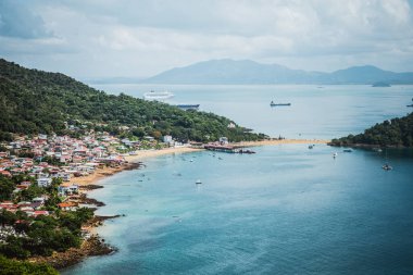 Taboga Adası. Panama City, Panama yakınlarındaki Pasifik 'teki tropik ada.