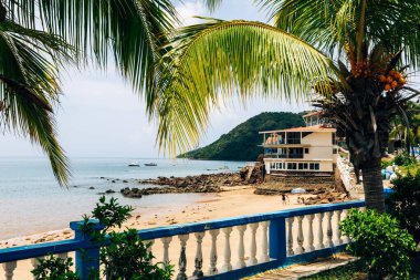Taboga Adası. Panama City, Panama yakınlarındaki Pasifik 'teki tropik ada.