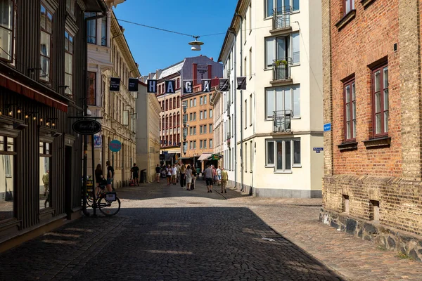 Distrito Haga Uma Hora Verão Destino Turístico Popular Gotemburgo — Fotografia de Stock