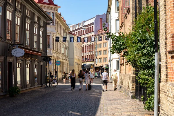 Distrito Haga Uma Hora Verão Destino Turístico Popular Gotemburgo — Fotografia de Stock
