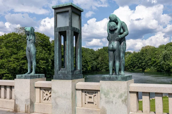 Oslo Norway July 2021 Sculptures Vigeland Frogner Park Oslo Norway — 图库照片
