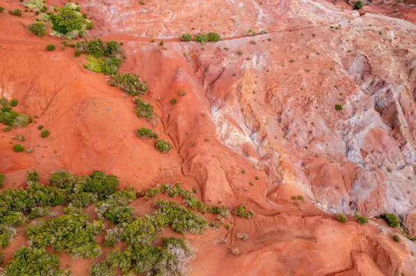 Gomera Canary Islands Aerial View Erosion Landscape Red Soil North — Stock Photo, Image