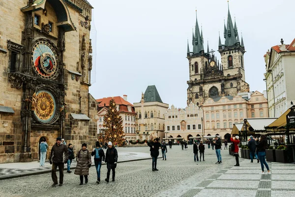 Prag Czech Republic Aralik 2021 Çek Cumhuriyeti Prag Daki Eski — Stok fotoğraf