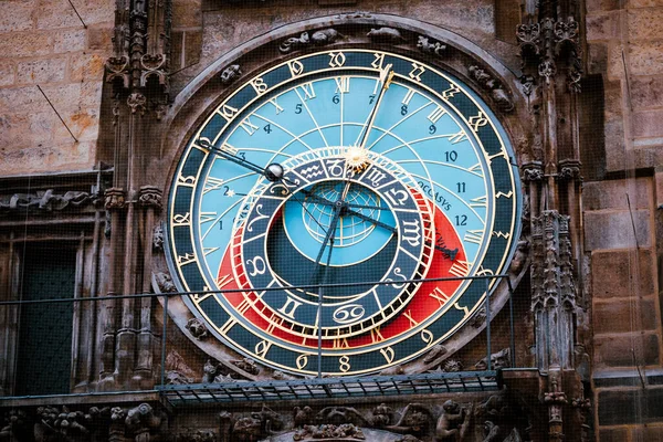 Orologio Astronomico Praga Nel Centro Storico Praga — Foto Stock