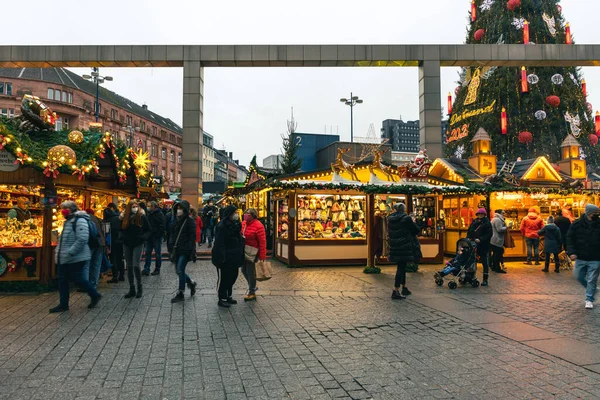 Dortmund Germany Декабря 2021 Традиционный Рождественский Рынок Дортмунде Германия — стоковое фото
