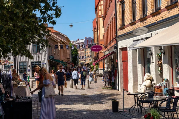 Gothenburg Suécia Julho 2021 Bairro Haga Horário Verão Destino Turístico — Fotografia de Stock