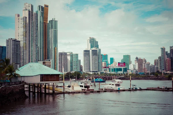 Nowoczesna Panorama Panamy Panama — Zdjęcie stockowe