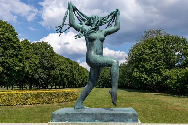 Skulpturer Vigeland Frogner Park Oslo Norge — Stockfoto