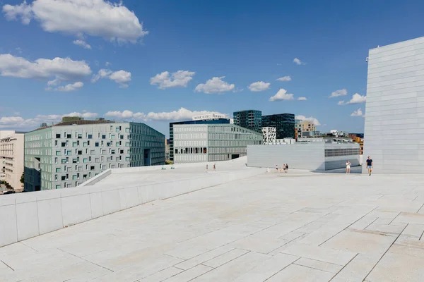 Oslo Norvegia Luglio Architettura Moderna Oslo Norvegia Opera House Oslo — Foto Stock