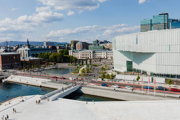 Oslo Norvegia Luglio Architettura Moderna Oslo Norvegia — Foto Stock