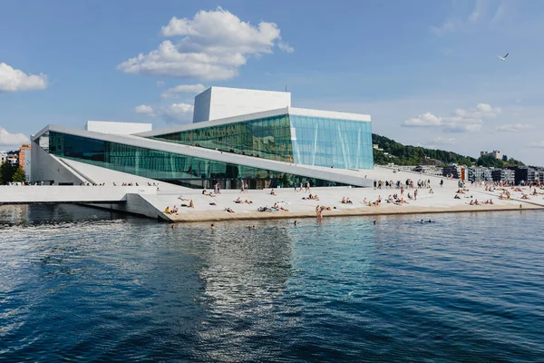 Oslo Norvegia Luglio Architettura Moderna Oslo Norvegia Opera House Oslo — Foto Stock