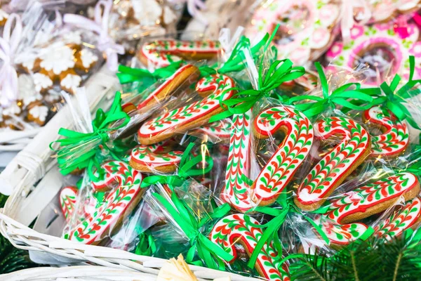 Cake Biscuit Stall Traditional Christmas Market — Stock Photo, Image