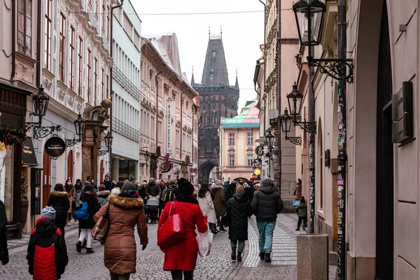 Praga Repubblica Ceca Dicembre 2021 Città Vecchia Praga Repubblica Ceca — Foto Stock