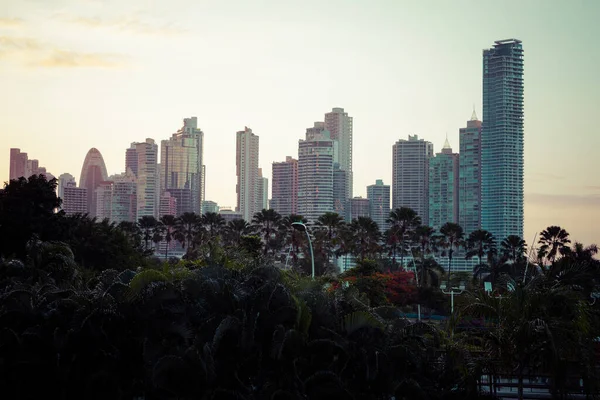Nowoczesna Panorama Panamy Panama — Zdjęcie stockowe
