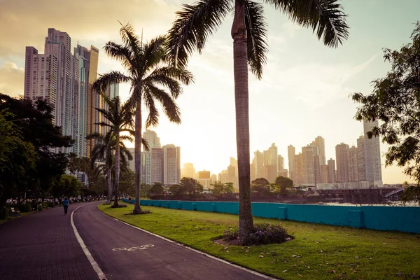 Nowoczesna Panorama Panamy Panama — Zdjęcie stockowe