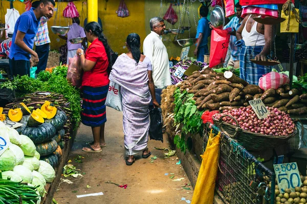 Kandy Municipal Central Market Vous Pouvez Trouver Des Fruits Légumes — Photo