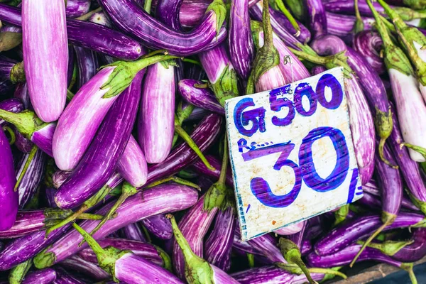 Sri Lanka Bazar Fruits Légumes Tropicaux Sur Marché Extérieur Sri — Photo