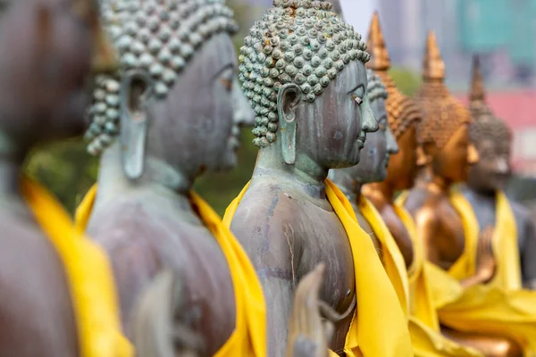 Estatuas Buda Templo Seema Malaka Colombo Sri Lanka — Foto de Stock