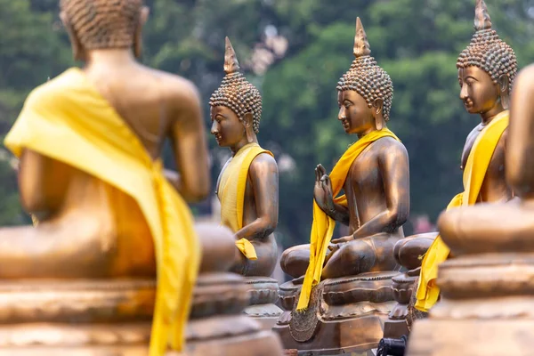 Estatuas Buda Templo Seema Malaka Colombo Sri Lanka — Foto de Stock