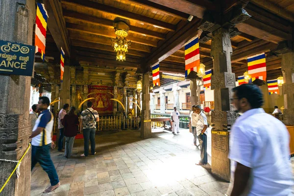 Famoso Templo Buda Reliquia Del Diente Sagrado Kandy Sri Lanka —  Fotos de Stock