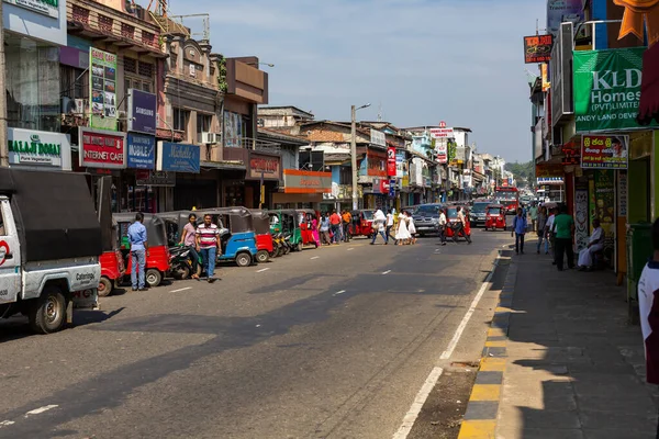 Tráfico Público Hora Punta Kandy Sri Lanka — Foto de Stock