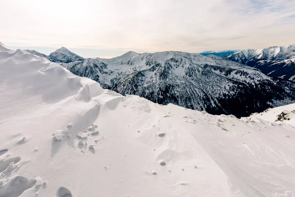 Tatra Mountians Winter Uitzicht Witte Besneeuwde Toppen Ijzige Winterbergen Kasprowy — Stockfoto