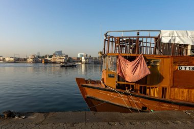 Dubai Bay Creek, Deira Eski Kasabası. Birleşik Arap Emirlikleri. Orta Doğu. 