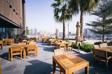 Al Seef Geleneksel Arap Bölgesi Mimarisi. Dubai Deira Eski Kasabası. Birleşik Arap Emirlikleri. Orta Doğu. 